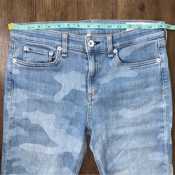 Rag & Bone CateMid Rise Faded Camo Cigarette Ankle Skinny Jeans blue - Picture 4 of 12